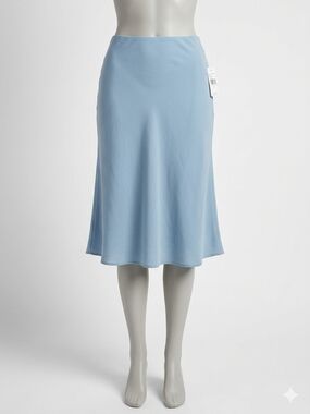 Time and Tru Light Blue A-Line Midi Skirt Size  XXL ( 20 )
